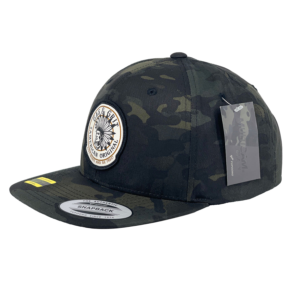 Black Icon Patch Black MultiCam Hat