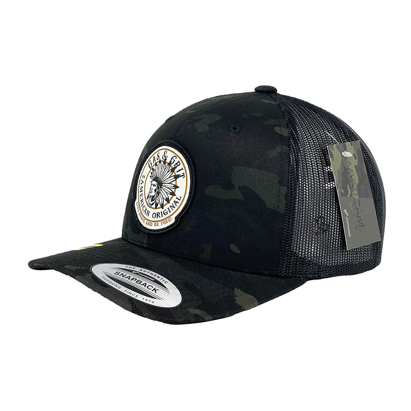 Black Icon Patch Black MultiCam Black Mesh Back Hat