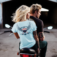 Women's Shield Wing Tees | Cotton Fine Jersey | Gas and Grit