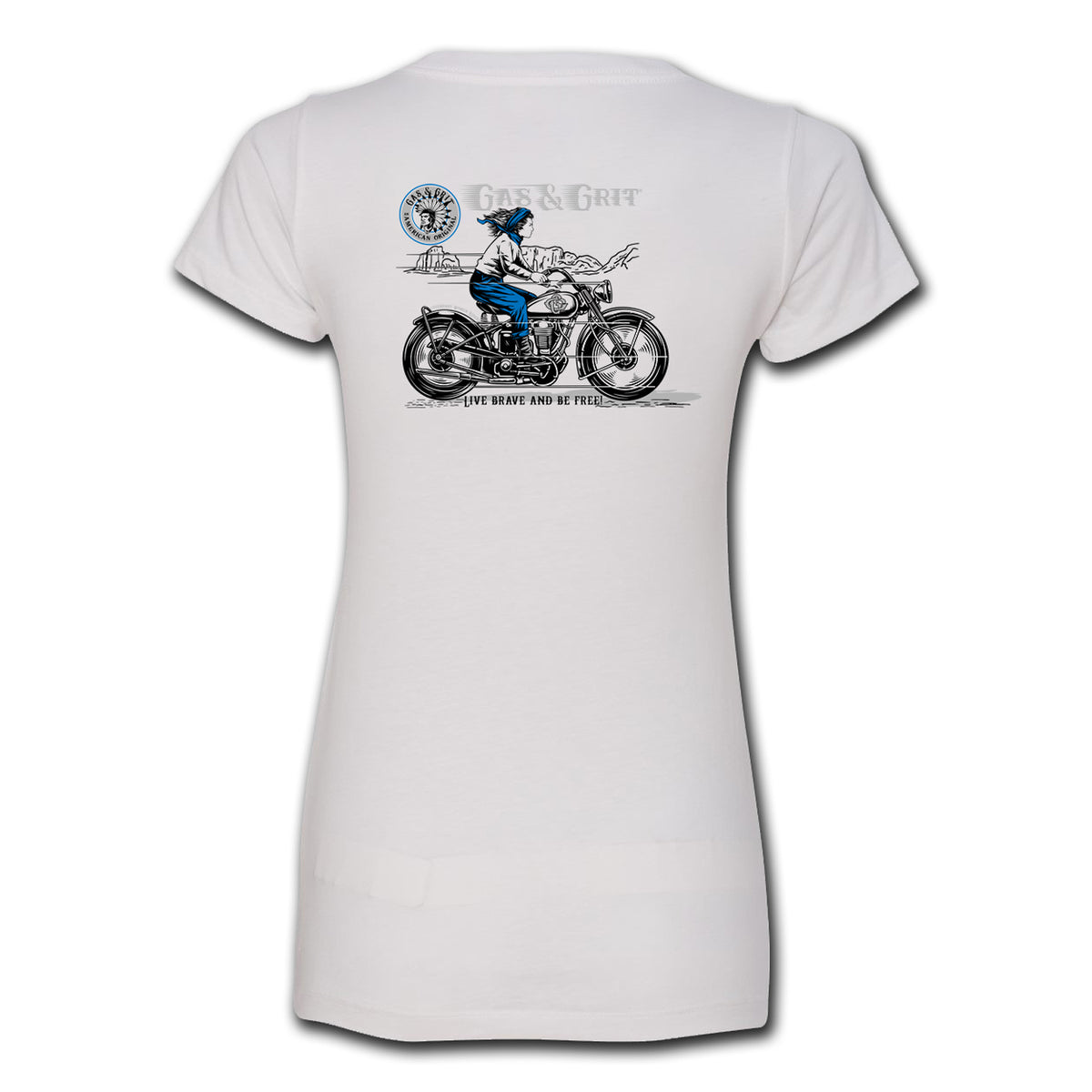 Women's V-Neck Tees | V-Neck Graphic T Shirts | Gas and Grit