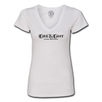 Women's V-Neck Tees | V-Neck Graphic T Shirts | Gas and Grit