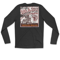 Men's Long Sleeve Shirts | Black Graphic Tees | Gas and Grit