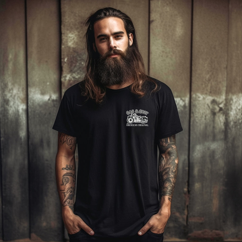 Men's Black Graphic Tees | Gas and Grit