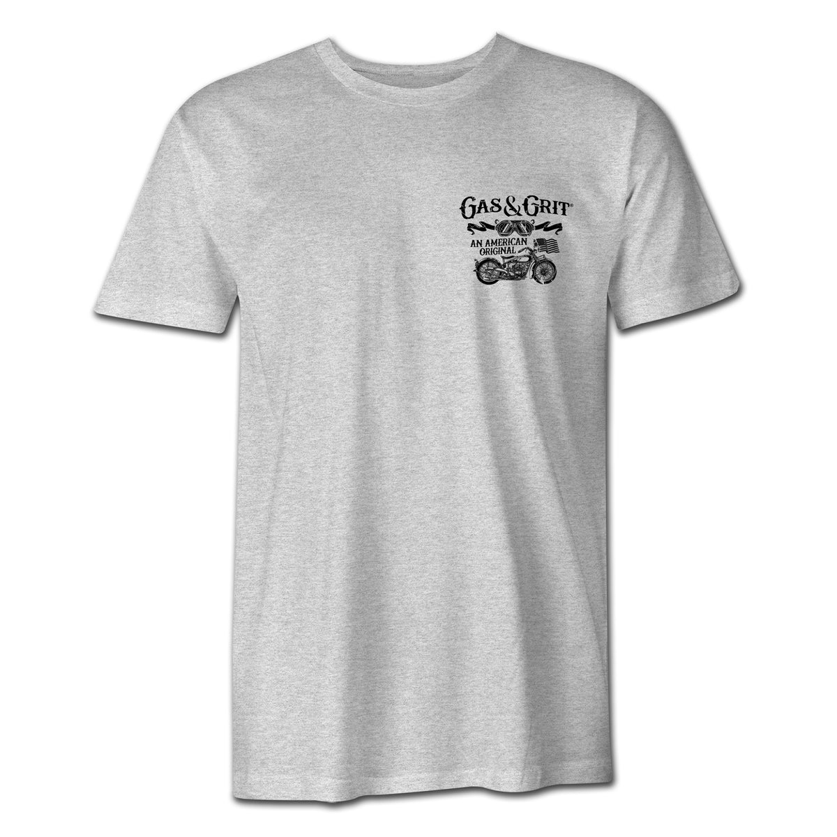 Heather Gray Tees | Stamp Graphic Tees | Gas and Grit