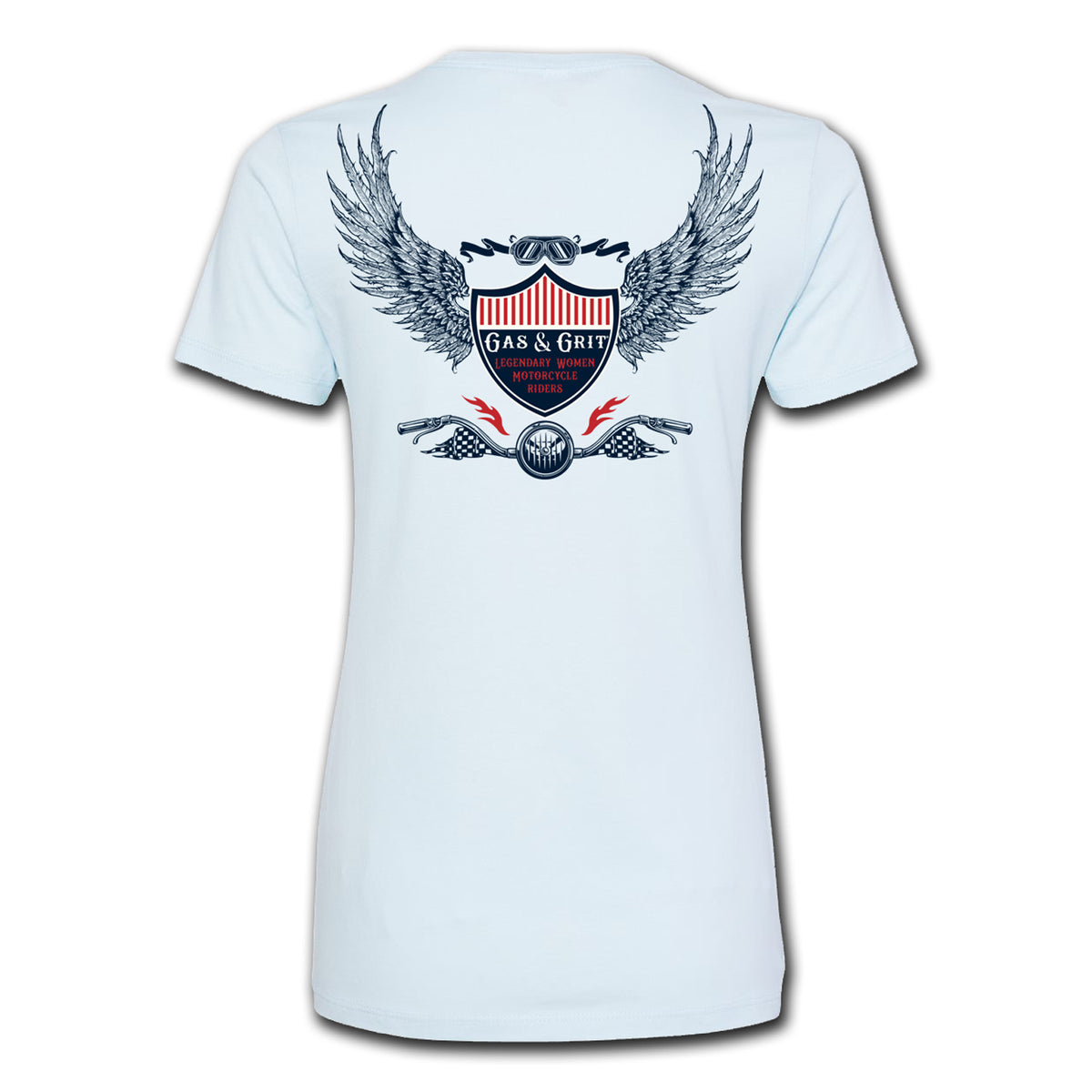 Women's Shield Wing Tees | Cotton Fine Jersey | Gas and Grit