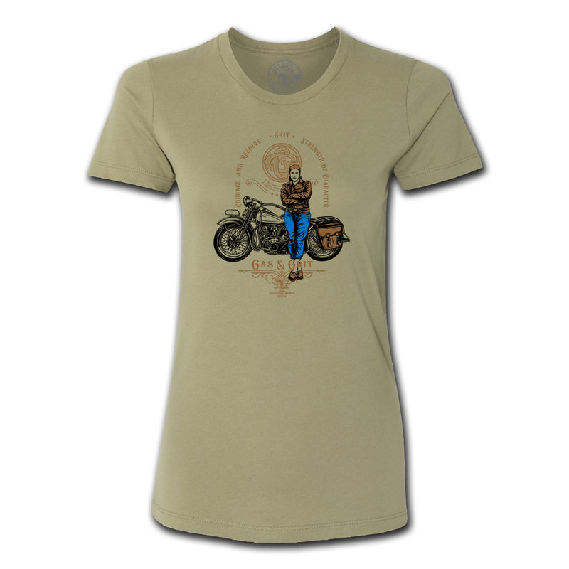 Women's Olive Green Tees | Taking A Break Tee | Gas and Grit